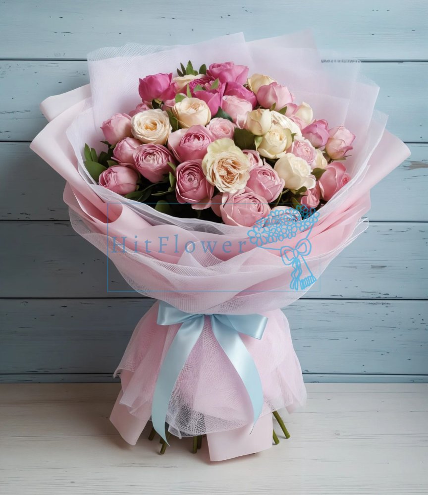 Букет цветов из: Розы